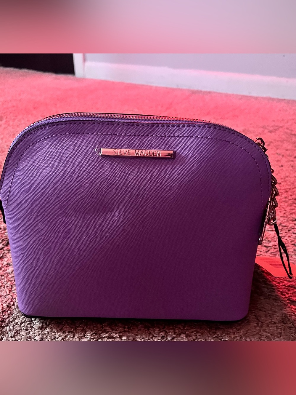 Steve Madden Purple Dome Cross Body  Bag